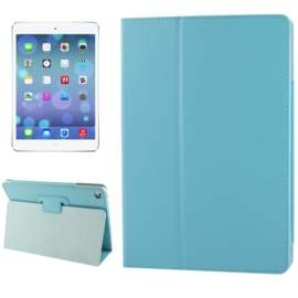 PU Bescherm-Opberg Map Etui voor iPad Air Blauw