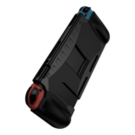 Grip TPU Bescherm Hoes Skin voor Nintendo Switch  - Zwart
