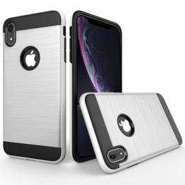 Aluminium-Cover Bescherm-Hoes  voor iPhone XR    Zilver