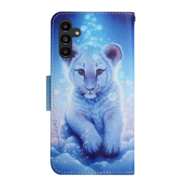 BookCover Hoes Etui voor Samsung Galaxy A24  -  A25   Welp - Blauw