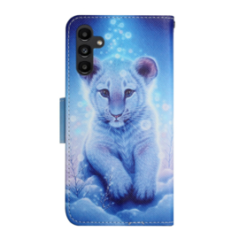 BookCover Hoes Etui voor Samsung Galaxy A24  -    Welp - Blauw