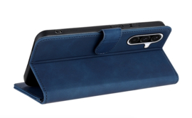 Luxe BookCover Etui Hoes  voor Samsung Galaxy A36 en A56  -  Blauw