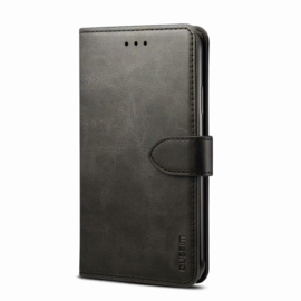 Luxe BoekCover Hoes Etui Mapje voor iPhone 12 - iPhone 12 Pro     Zwart