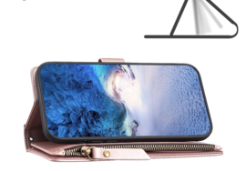 9 Pas - Portemonnee Etui Hoes voor Samsung Galaxy A23  -  Roze
