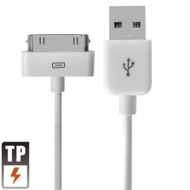 USB 2.0 Data en oplader Kabel voor Apple iPad  1m.  Wit