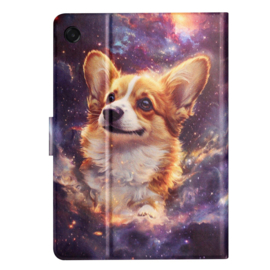 Luxe Bescherm-Etui Hoes Map voor Samsung Galaxy Tab  A9 Plus - A11 Plus - 11"  -   "Corgi"