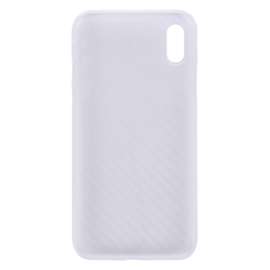 Slim Carbon Bescherm-Hoes Skin  voor iPhone X - XS   Transparant