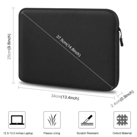 Sleeve Pouch Hoes Etui voor Apple Macbook Air 13"  M2   Zwart