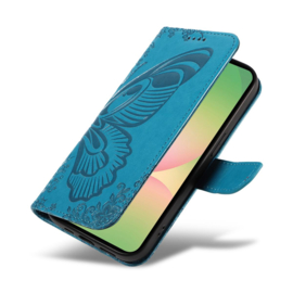 BoekCover Hoes Etui voor Samsung Galaxy A57  -  Vlinder -  Blauw - V1*