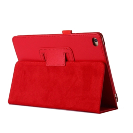 PU Bescherm-Opberg Hoes Etui Map voor iPad Mini 4 - Mini 5 - Rood