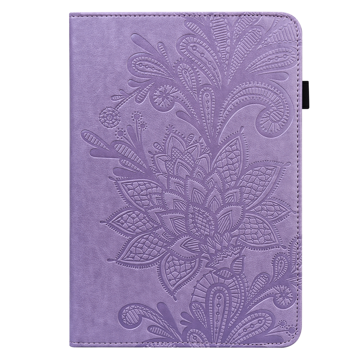 Bescherm-Etui Hoes Map voor Apple iPad 10 - 11 -  10.9  -   Bloem Reliëf -   Paars