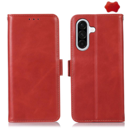 Lederen BoekCover Etui Hoes voor Samsung Galaxy A57  -  Rood  - V1