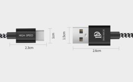 USB C  - 3.0  Oplader en Data Kabel voor Samsung Galaxy  - 300cm