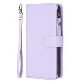 9 Pas - Portemonnee Etui Hoes voor iPhone 15    -    Lila