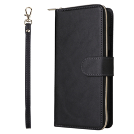 BookCover - 9 Cards - Wallet Etui Hoes voor Samsung Galaxy A14 - 5G   -  Zwart