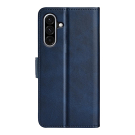 Luxe BoekCover Etui Hoes  voor Samsung Galaxy A36 - A56  -  Blauw