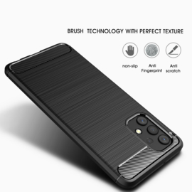 Samsung Galaxy A32 4G - Flex Armor TPU Bescherm-Hoes Skin - Zwart