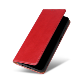Luxe BookCover Hoes Etui voor Samsung Galaxy A15 - 5G    Rood