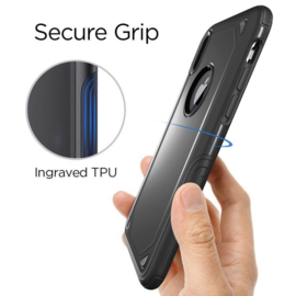 Luxe Bescherm-Cover Hoes Skin  voor iPhone XR   Zwart