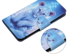 BookCover Hoes Etui voor Samsung Galaxy A16  - A26   -  Welp - Blauw - Tijger