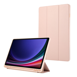 TPU Bescherm-Cover Hoes Map voor Samsung Galaxy Tab S9 FE - S10 FE - Roze
