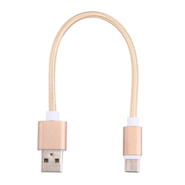 USB C - Oplader en Data Kabel voor Galaxy S22 - 15cm - Goud