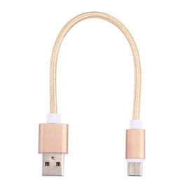 USB C - Oplader en Data Kabel voor iPhone 15 Serie  - 15cm - Goud