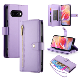Luxe Portemonnee - Etui  Hoes Tas voor Samsung Galaxy A36  -  A56   - Met Schouder - Draagkoord -  Paars  -  Lila