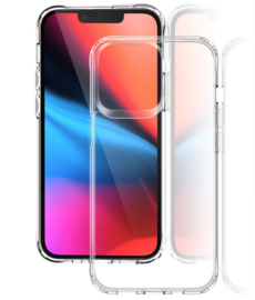 TPU-Crystal Bescherm-Hoes Cover Skin voor iPhone 13 - iPhone 14    Transparant