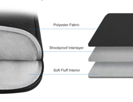Bescherm-Opberg Hoes Pouch Sleeve voor iPad 10.9 - 2022   Zwart
