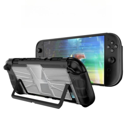 Grip TPU Bescherm Hoes Cover voor Nintendo Switch 2 - Zwart