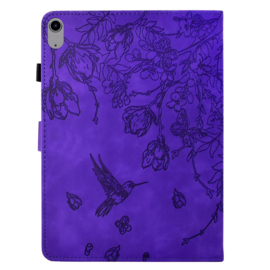 Bescherm-Etui Hoes Map voor Samsung Galaxy Tab S11 - 11"- Kolibrie - Paars