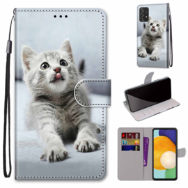 BookCover Hoes Etui voor Samsung Galaxy A53    Lieve Kitten