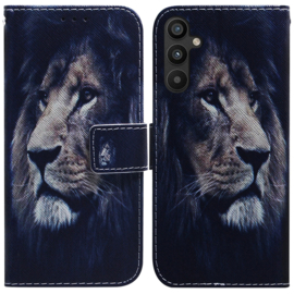 BookCover Hoes Etui voor Samsung Galaxy A34  -  Leeuw