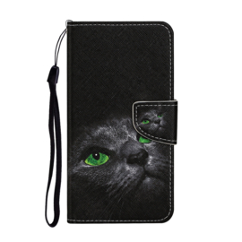 BookCover Hoes Etui voor Samsung Galaxy A54  -    Kat - Eyes  - Zwart