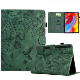 Bescherm-Etui Hoes Map voor Samsung Galaxy Tab S10 FE PLUS - 13.1 - Kolibrie -  Groen