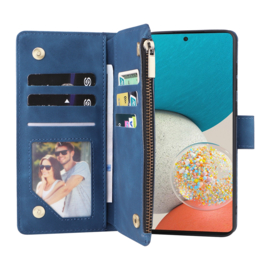 BookCover Wallet Etui voor Samsung Galaxy A53 5G    Blauw