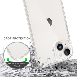 TPU-Crystal Bescherm-Hoes Cover Skin voor iPhone 15    Transparant