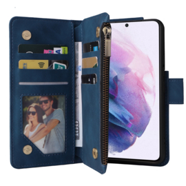 BookCover Wallet Etui voor Samsung Galaxy S22 PLUS  -  5G    Blauw