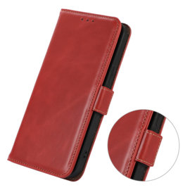 Lederen BoekCover Etui Hoes voor Samsung Galaxy A37 - A36  -  A56   -  Rood - V1