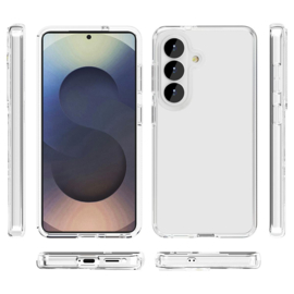 Transparant Hard-Cover Bescherm-Hoes + Screenprotector voor Samsung Galaxy S26