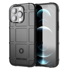Armor-Cover TPU Bescherm-Hoes Skin voor iPhone 13 Pro    Zwart
