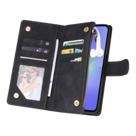 Boek-Cover Portemonnee Etui Hoes voor Samsung Galaxy A36  -  A56     Zwart