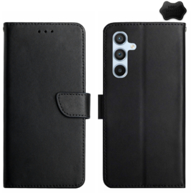 Lederen BoekCover Etui Hoes voor Samsung Galaxy A16  -  A17 - A26   -  Zwart
