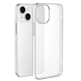 Slim Clear TPU Bescherm-Hoes Skin met Screenprotector voor iPhone 15  -  Transparant