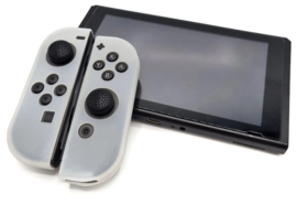 Silicone Hoes / Skin voor Nintendo Switch Joy-Con Controllers   Wit