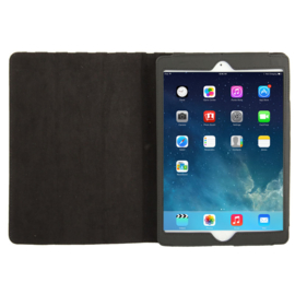Dot Style PU Bescherm-Opberg Etui Hoes voor iPad Air   Zwart
