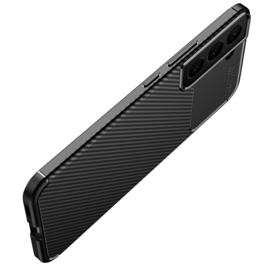 Samsung Galaxy S22   - Carbon TPU Bescherm-Hoes Skin - Zwart