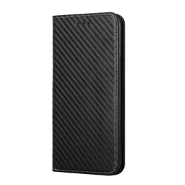 Luxe BookCover Hoes Etui voor Samsung Galaxy A34  -  Zwart-Carbon