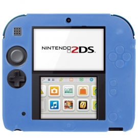 Silicone Bescherm Hoes voor Nintendo 2DS   Blauw